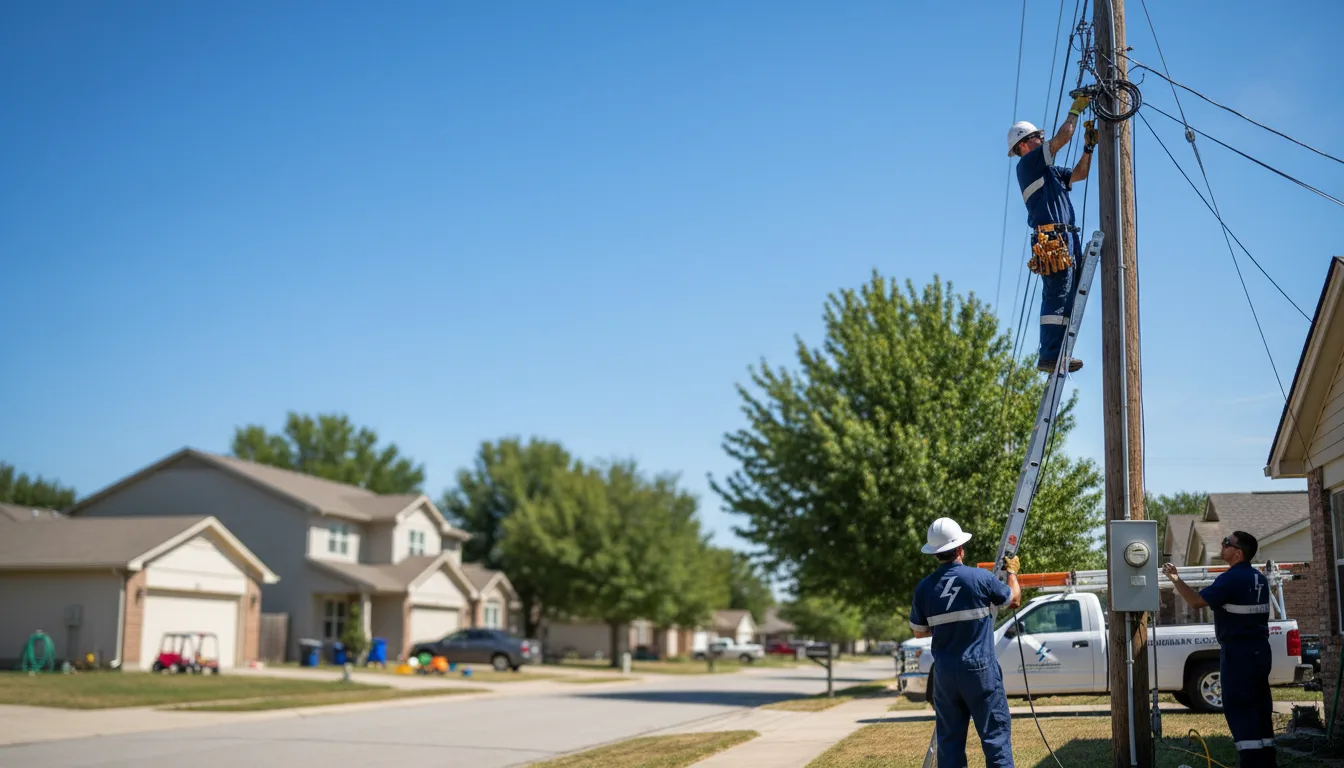 Residential electrician providing installation services in Elsmore, KS
